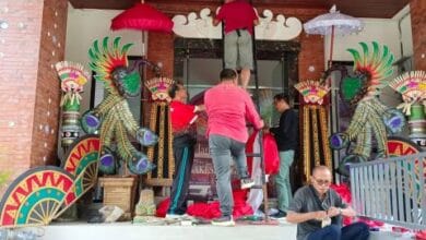 Kantor Bupati Tabanan mulai bersolek jelang Hut Kemerdekaan ke 80 RI