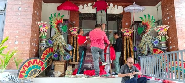 Kantor Bupati Tabanan mulai bersolek jelang Hut Kemerdekaan ke 80 RI