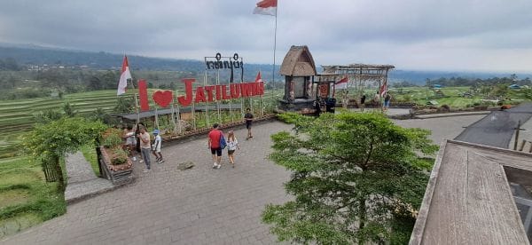 DTW Jatiluwih kini semakin ramai dikunjungi wisatawan