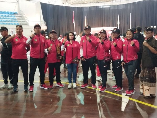 Kontingen Tabanan saat penutupan Porprov 2025