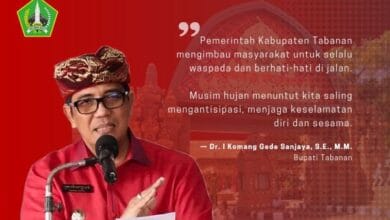 Bupati Tabanan I Komang Gede Sanjaya