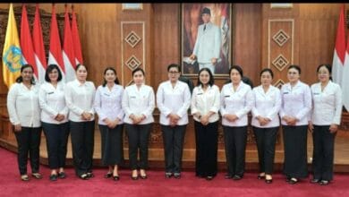 Ketua Tim Pembina Posyandu Kabupaten Badung, Nyonya Rasniathi Adi Arnawa, menghadiri Rakor Persiapan Kegiatan Tim Pembina Posyandu Provinsi Bali Tahun 2026. di Gedung Kertha Sabha, Denpasar