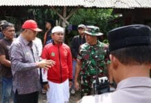 Wabup Made Dirga turun langsung ke lokasi bencana di Banjar Kuwum Ancak, Desa Kuwum Marga