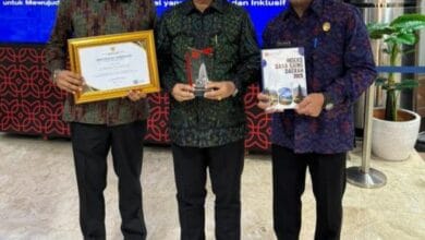 Bupati Adi Arnawa saat menjadi pembicara di acara Rilis IDSD tahun 2025 di Auditorium Sumitro Djojohadikusumo di Lantai 3 Gedung B.J. Habibie, BRIN, Jalan MH Thamrin No. 8, Jakarta Pusat