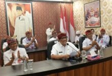 Bupati Sanjaya melantik pejabat eselon IIB, III dan IV secara daring