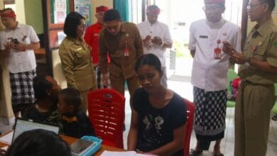 Dinas Kesehatan Kabupaten Tabanan menggelar pemeriksaan kesehatan gratis untuk masyarakat