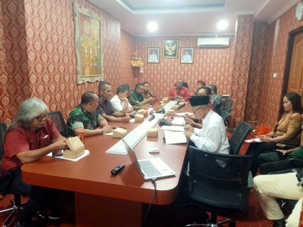 Rapat koordinasi penyusunan Seruan Bersama jelang Hari Suci Nyepi Tahun Caka 1948 dan Malam Takbiran Idul Fitri