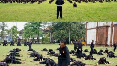 Wakil Bupati Badung Bagus Alit Sucipta secara resmi membuka Danur Dara Kenaikan Tingkat Persatuan Pencak Silat Bakti Negara Se-Bali
