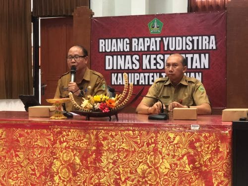 Pertemuan Tim Percepatan Penanggulangan Tuberkulosis Kabupaten Tabanan, di Ruang Pertemuan Yudistira Dinas Kesehatan