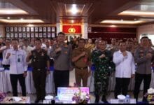 Rapat Koordinasi Lintas Sektoral Operasi Ketupat Agung Tahun 2026 yang dipimpin langsung oleh Kapolres Tabanan di Mapolres Tabanan