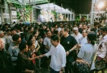 Bupati Adi Arnawa bersama Wabup Bagus Alit Sucipta saat meninjau langsung kesiapan venue sehari sebelum pembukaan rangkaian lomba yang digelar pada 6–8 Maret 2026, di area Balai Budaya Giri Nata Mandala, Puspem Badung