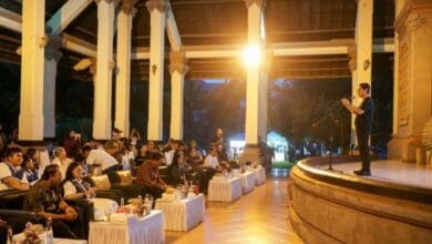 Bupati Wayan Adi Arnawa membuka acara Badung Ecology Art Space 2026 di Wantilan Pura Lingga Bhuana, Puspem Badung