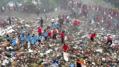 Kegiatan Pencanangan Gerakan Serentak Pilah Sampah dari Rumah (Gertak PiSah Rumah)” yang digelar di TPA Mandung, Desa Sembung Gede, Kecamatan Kerambitan