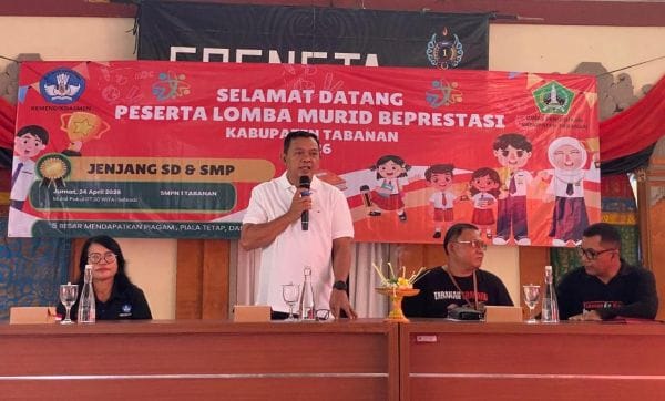 Pembukaan lomba murid berprestasi tingkat SD dan SMP dalam rangka memperingati Hari Pendidikan Nasional (Hardiknas) 2026