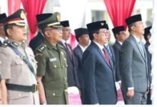 Wakil Ketua III DPRD Badung, I Made Sunarta, menghadiri Upacara Peringatan Hari Otonomi Daerah XXX Tahun 2026