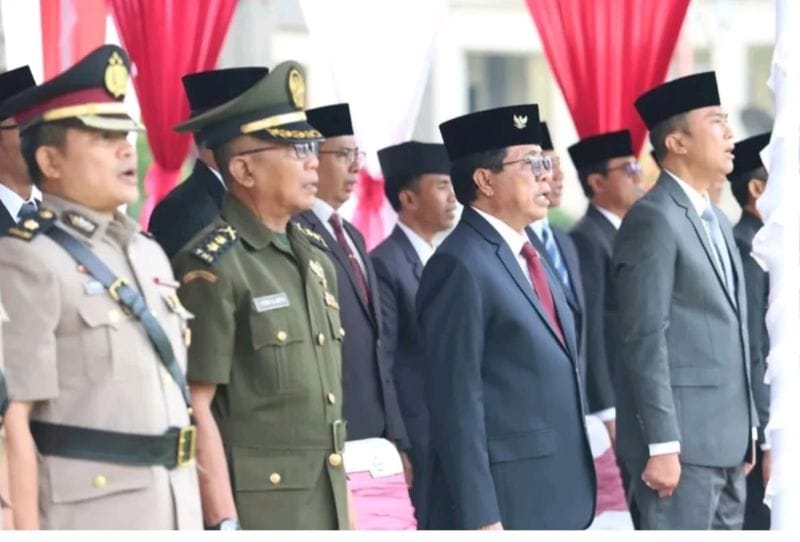 Wakil Ketua III DPRD Badung, I Made Sunarta, menghadiri Upacara Peringatan Hari Otonomi Daerah XXX Tahun 2026