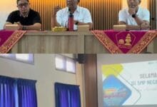 Ketua DPRD Kabupaten Badung I Gusti Anom Gumanti menghadiri kegiatan Sosialisasi Sistem Penerimaan Murid Baru (SPMB) SMP Negeri 1 Kuta