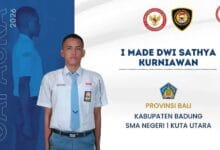 I Made Dwi Sathya Kurniawan, siswa SMAN 1 Kuta Utara, terpilih sebagai anggota Paskibraka Tingkat Pusat Tahun 2026