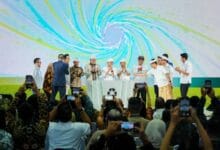 Bupati Adi Arnawa menghadiri peletakan batu pertama (groundbreaking) PSEL Denpasar Raya di kawasan Pelabuhan Benoa, Denpasar