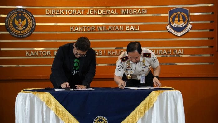 Kantor Imigrasi Kelas I Khusus TPI Ngurah Rai resmi menjalin kerja sama strategis dengan PT GoTo Gojek Tokopedia Tbk