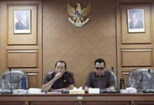 Ketua Panitia Khusus (Pansus) DPRD Kabupaten Badung, I Made Rai Wirata, memimpin rapat kerja lanjutan Panitia Khusus (Pansus) DPRD Kabupaten Badung