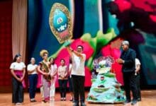 Bupati Wayan Adi Arnawa bersama Ketua TP. PKK Nyonya Rasniathi Adi Arnawa menghadiri Puncak Perayaan Hari Anak Nasional Kabupaten Badung Tahun 2026 di Balai Budaya Giri Nata Mandala, Puspem Badung