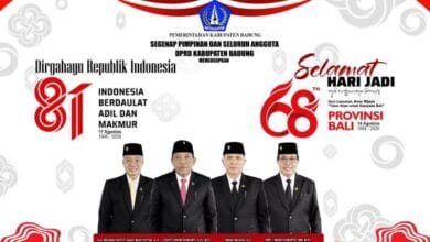 DPRD Kabupaten Badung Ucapkan Dirgahayu RI Ke-81 dan HUT Provinsi Bali Ke-68