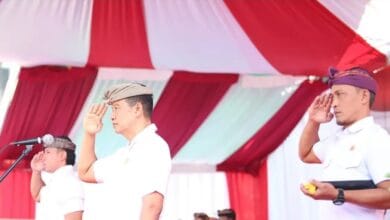 Wakil Ketua I DPRD Kabupaten Badung, A.A. Ngurah Ketut Agus Nadi Putra Upacara Peringatan Hari Ulang Tahun (HUT) ke-81 Kemerdekaan Republik Indonesia