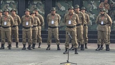 ASN Tabanan saat mengikuti Pendidikan dan Pelatihan Bela Negara Angkatan I Tahun 2026 di Rindam IX/Udayana