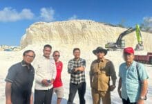 Panitia Khusus Tata Ruang, Aset, dan Perizinan (Pansus TRAP) DPRD Provinsi Bali melakukan inspeksi mendadak (sidak) terhadap aktivitas pertambangan di kawasan Kampial, Nusa Dua, Kabupaten Badung